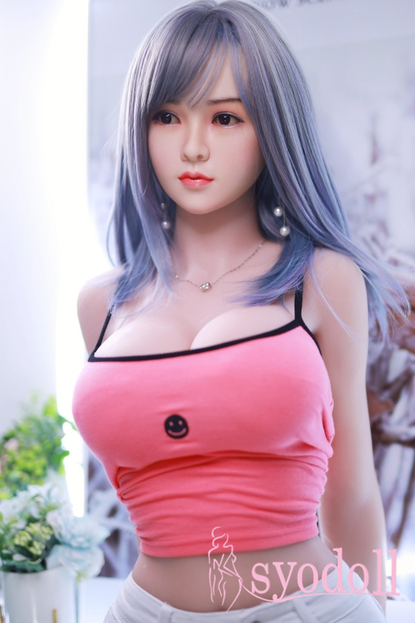 Blaue Haare Real doll puppe Sexpuppe